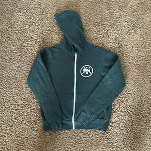 Green Zip-Up Hoodie